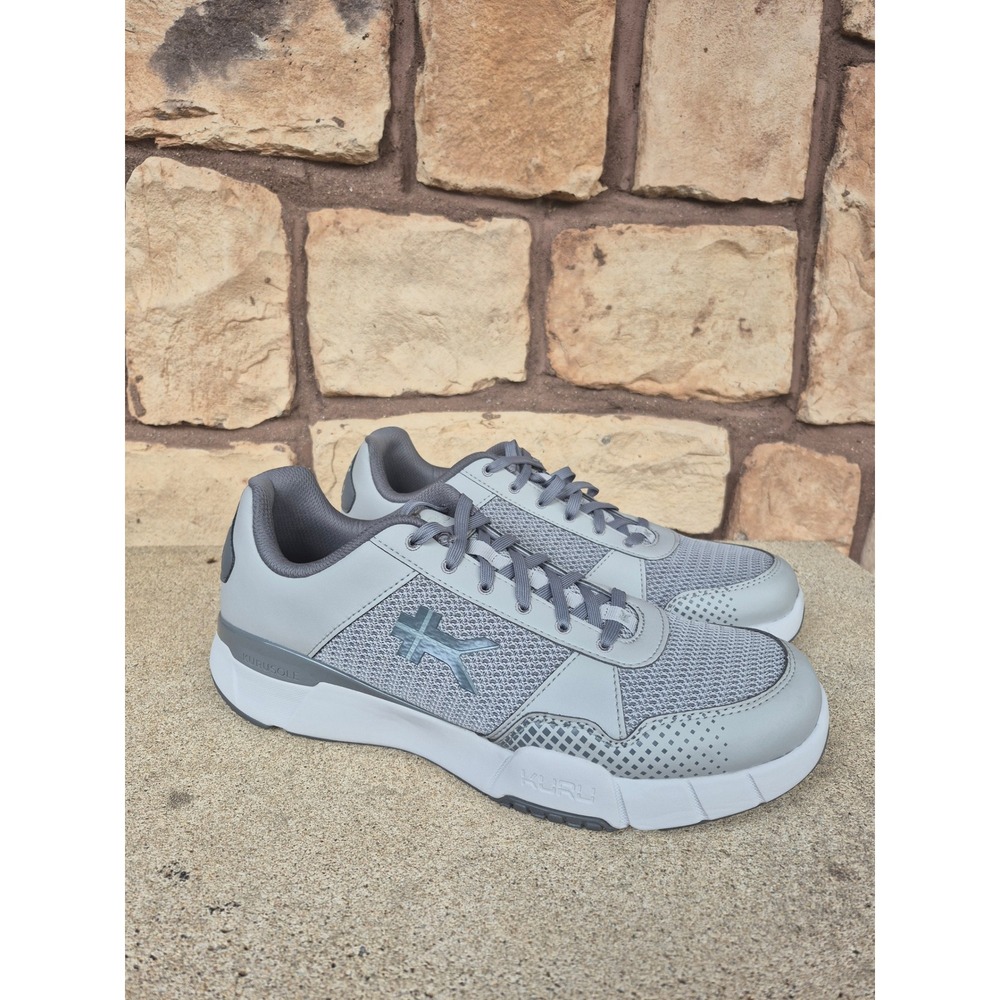 KURU Mens 14 Walking Shoes Gray Athletic Sneakers Comfort Orthopedic